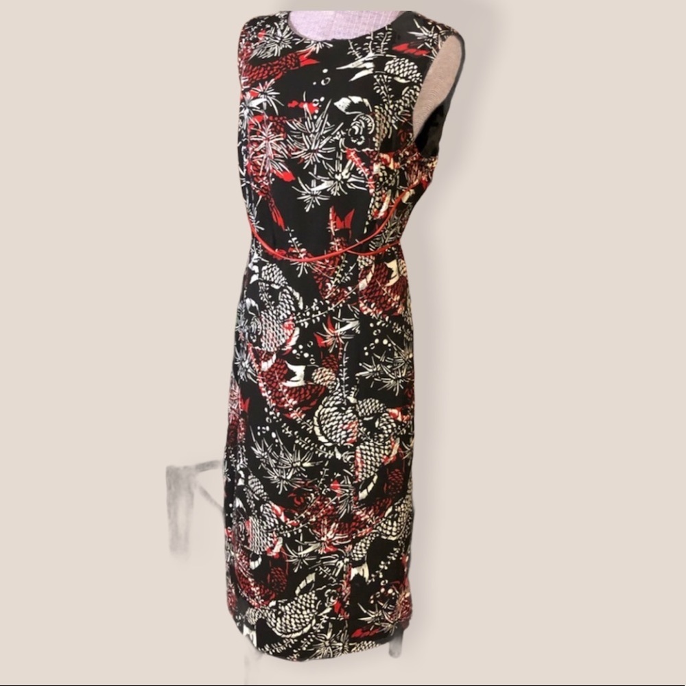 Harve Benard Dresses Sleeveless Crewneck WITH RIBBON BELT